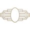 Ekena Millwork Elizabeth Wood Fretwork Pierced Ceiling Medallion, Hickory, 40"W x 20"H x 11"IW x 19"IH x 3/8"T CMWP40X20X0375EBHI - alternate 1